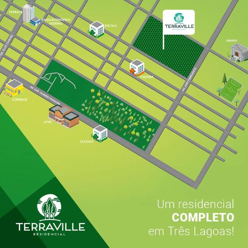 Lote em condomínio à venda no Condomínio Terraville: 