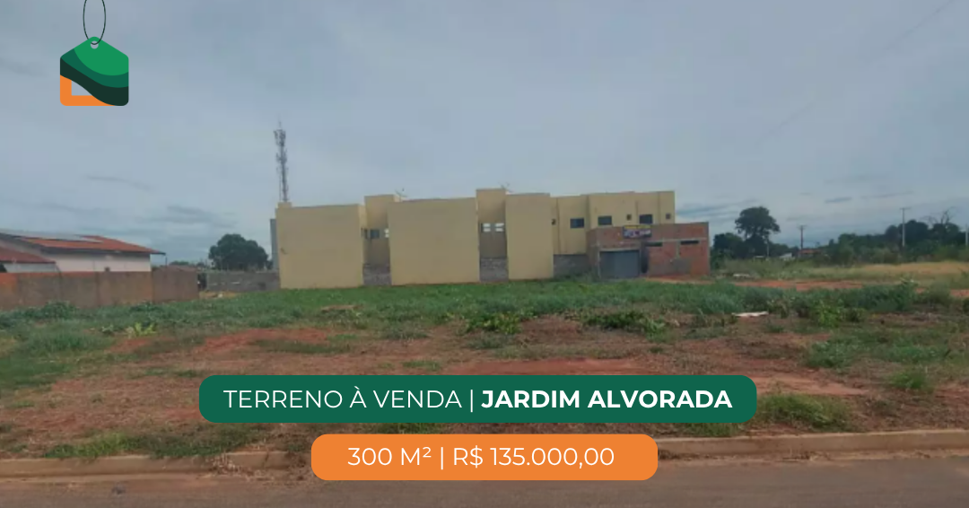 Terreno à venda no Jardim Alvorada: 