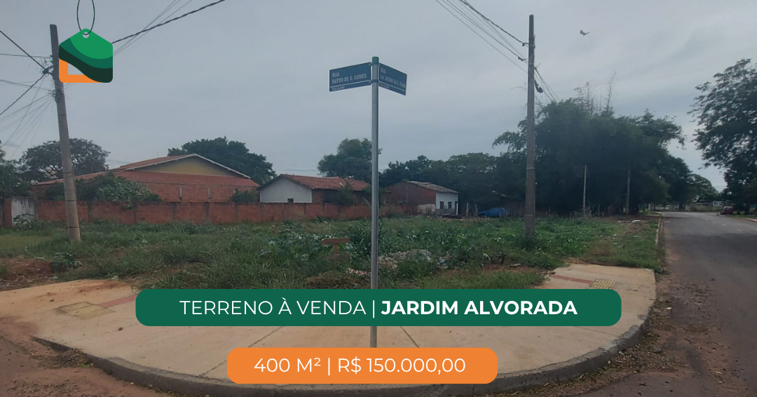 Terreno à venda no Jardim Alvorada: 