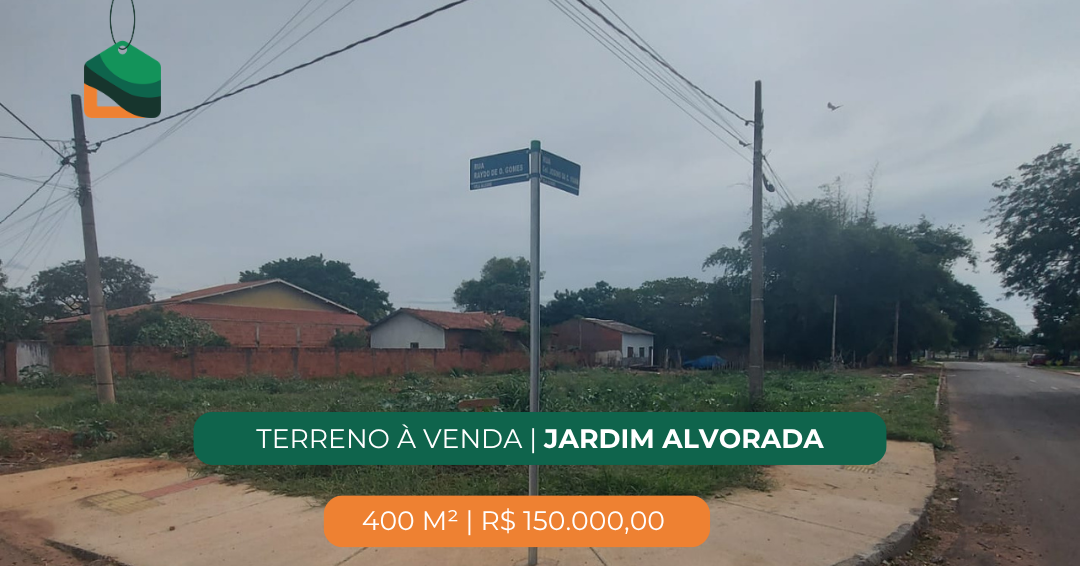 Terreno à venda no Jardim Alvorada: 