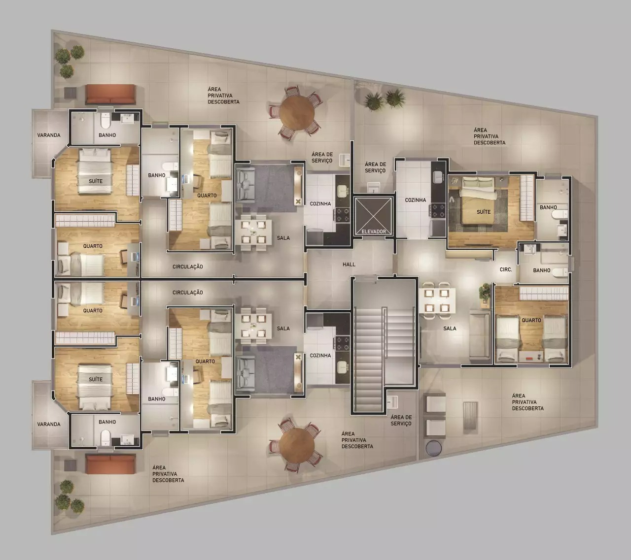 Área privativa à venda no Riacho das Pedras: 