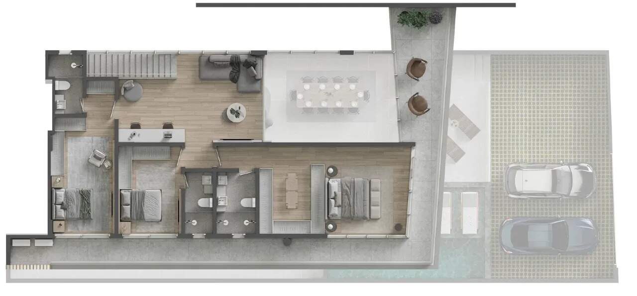 Apartamento Garden com 4 Suítes no Sense Praia Brava