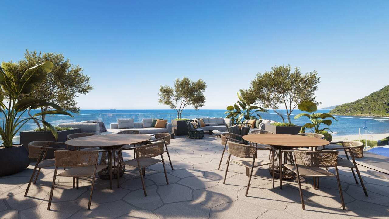 Apartamento Frente Mar com 4 Suítes e Piscina Privativa na Praia Brava