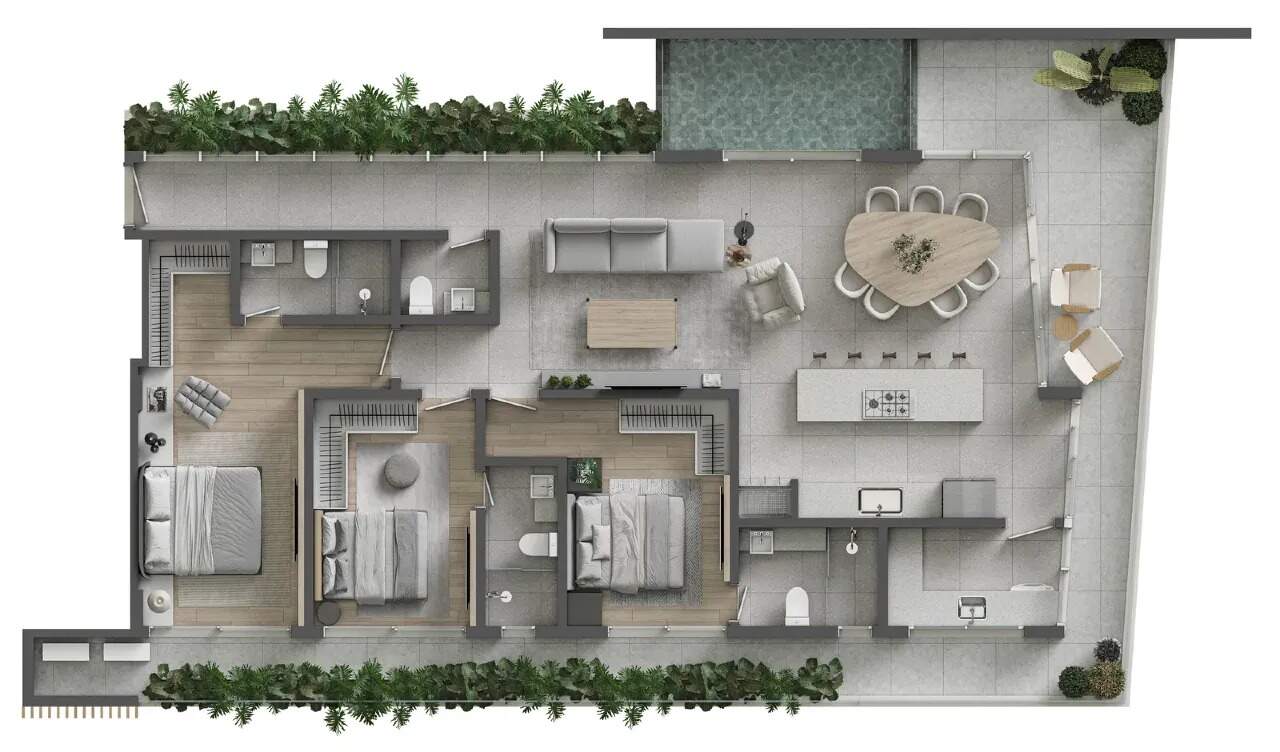 Apartamento Frente Mar no Sense Praia Brava
