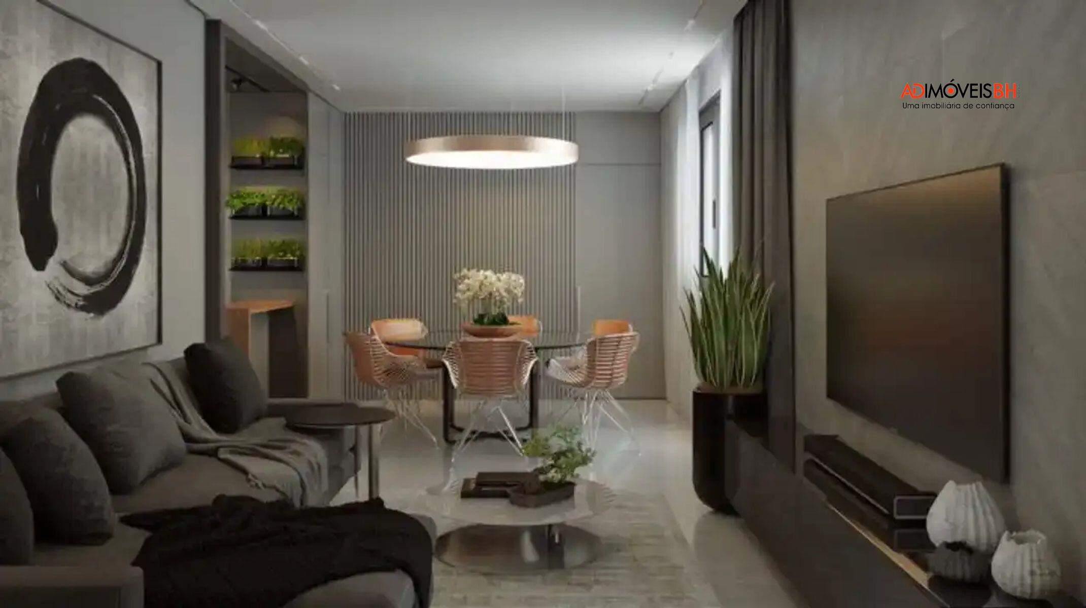 Apartamento à venda no Serra: Sala de estar