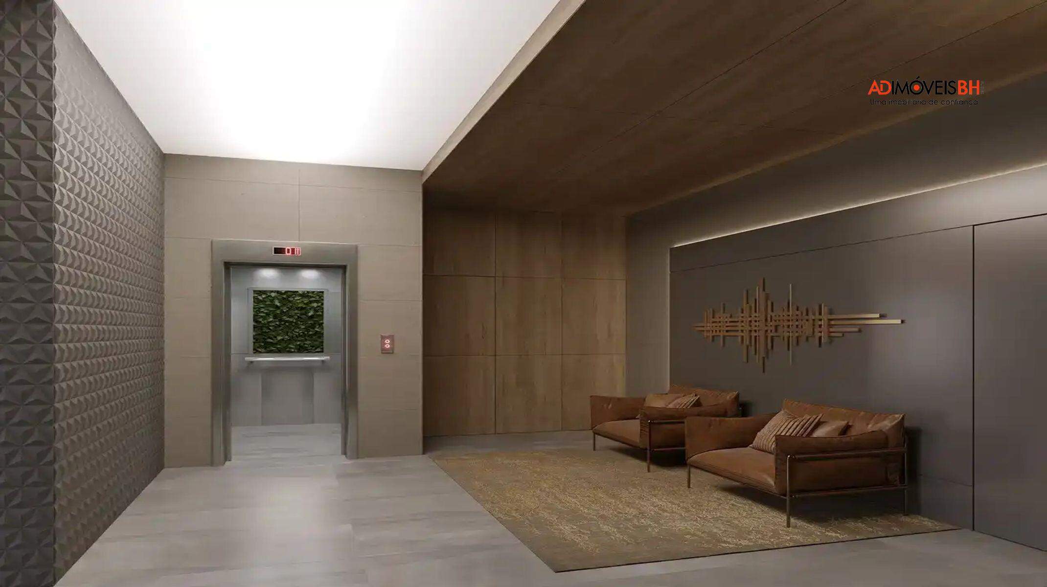 Apartamento à venda no Serra: Hall social
