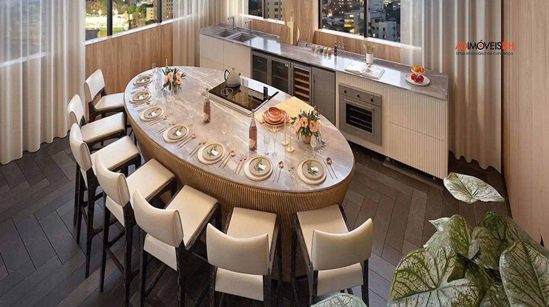 Apartamento à venda no Mangabeiras: Espaço gourmet - Léo Paixão