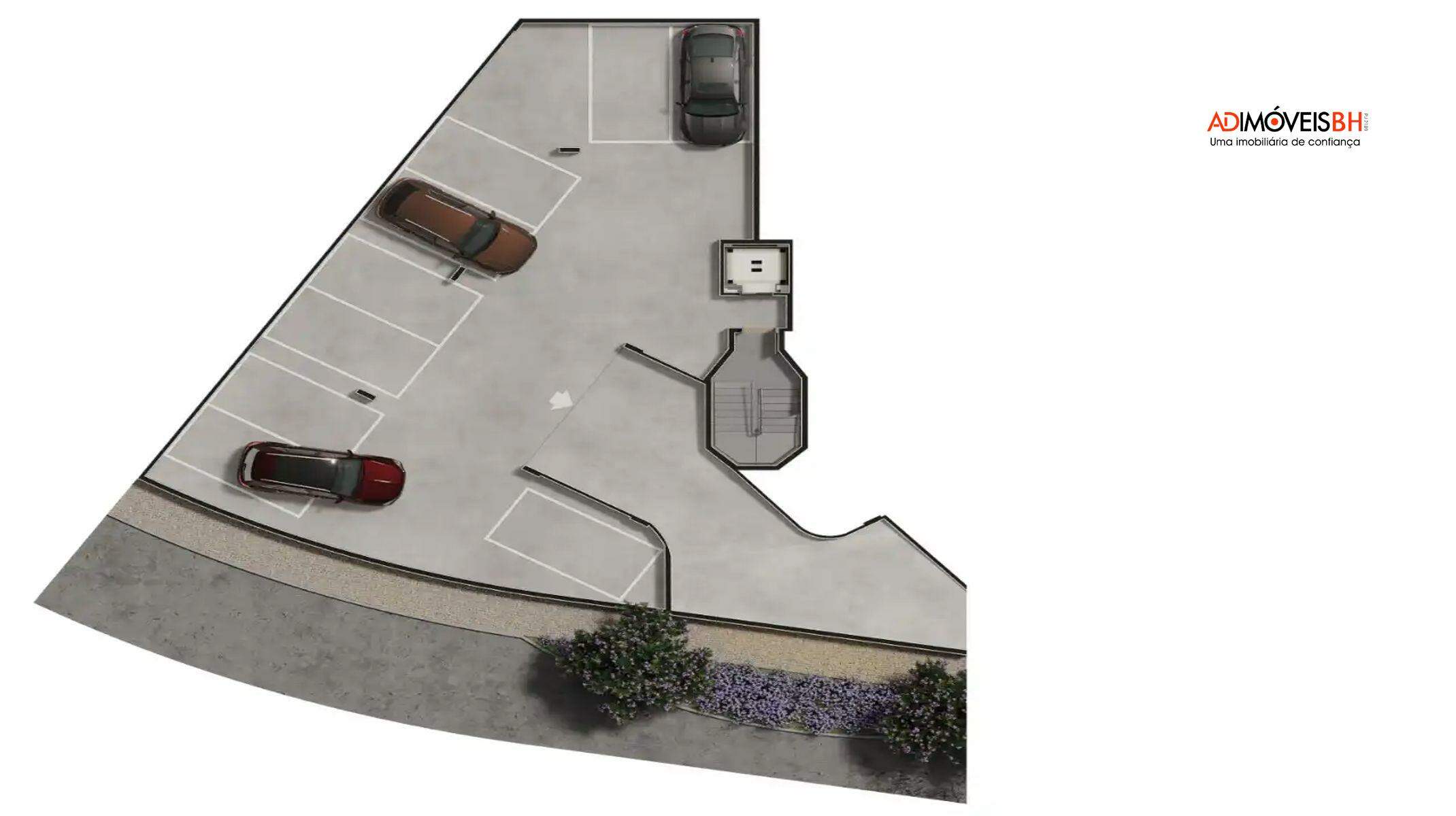 Apartamento à venda no Sion: Garagem - 2º subsolo