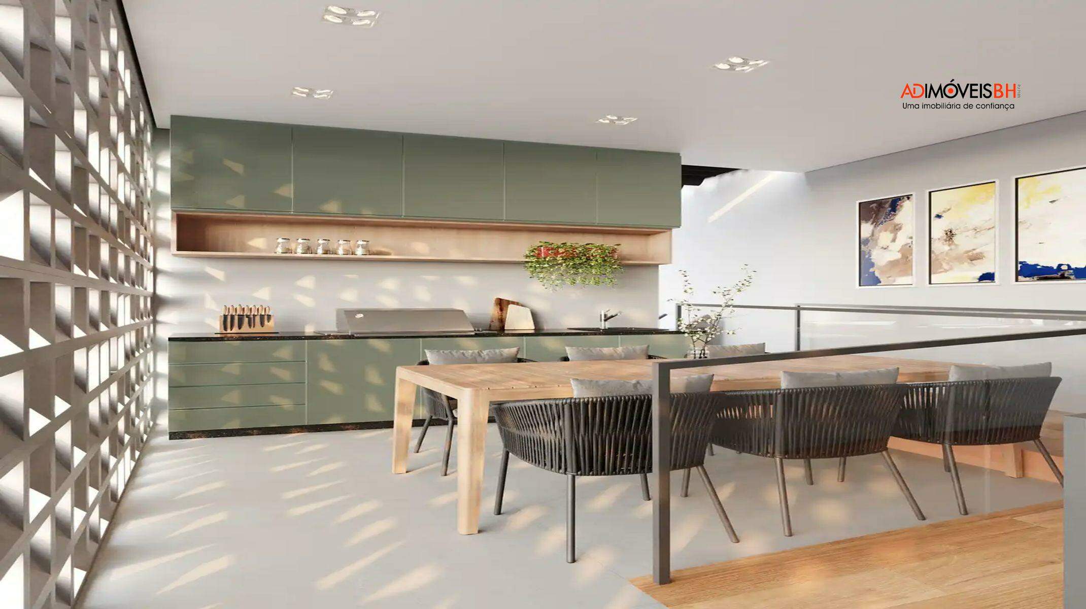 Apartamento à venda no Santo Agostinho: Espaço gourmet