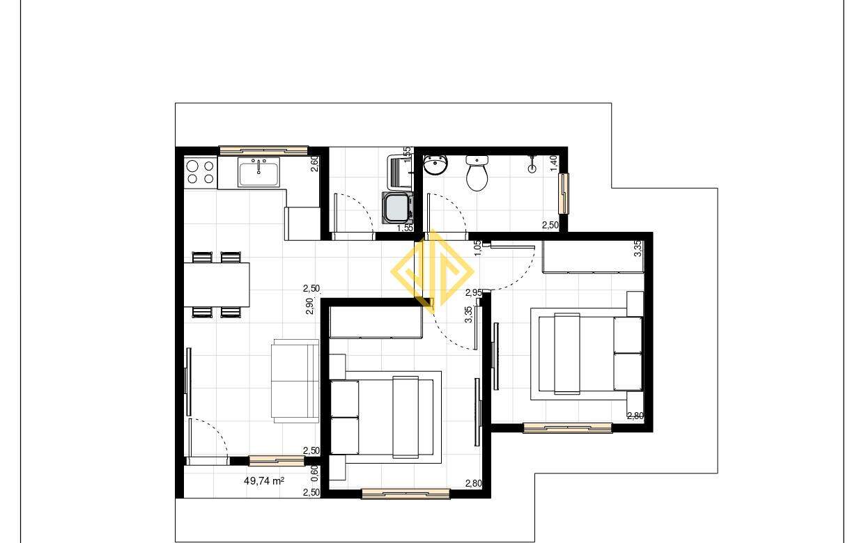 Casa à venda com 2 quartos, 50m² - Foto 2