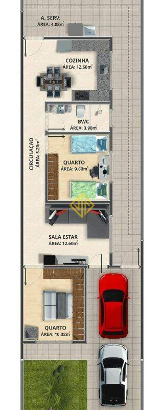 Casa à venda com 2 quartos, 57m² - Foto 2