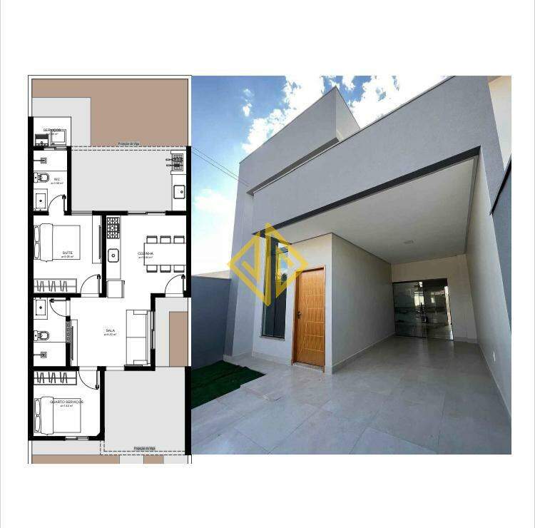 Casa à venda com 2 quartos, 70m² - Foto 1