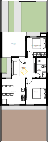 Casa, 2 quartos, 57 m² - Foto 2