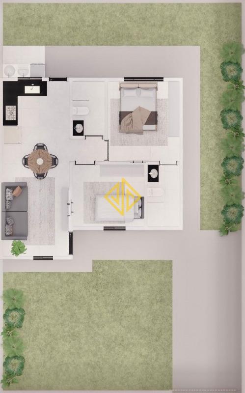 Casa, 2 quartos, 49 m² - Foto 2