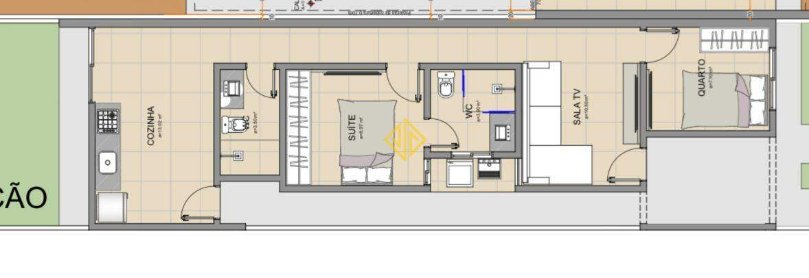 Casa, 2 quartos, 70 m² - Foto 2