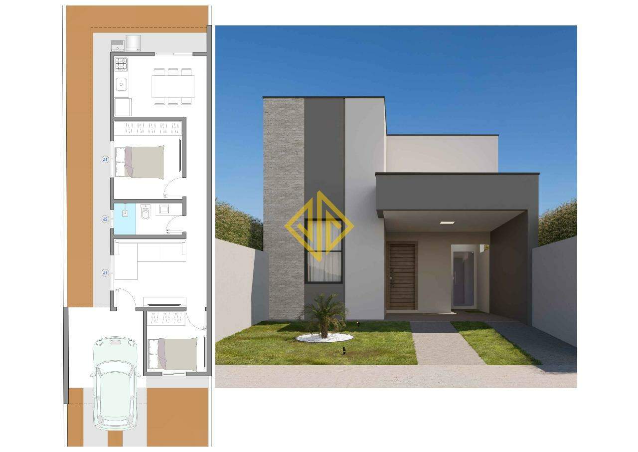 Casa, 2 quartos, 65 m² - Foto 2