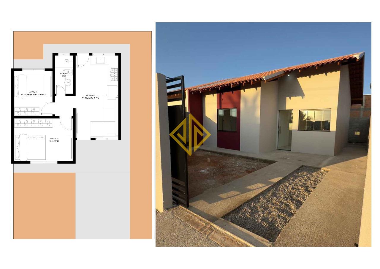 Casa, 2 quartos, 50 m² - Foto 1