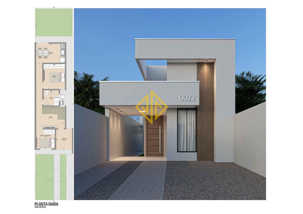 Casa, 2 quartos, 58 m² - Foto 2