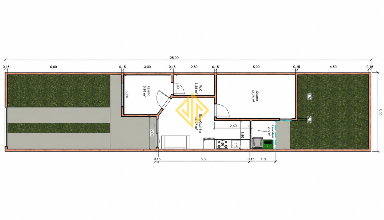 Casa, 2 quartos, 48 m² - Foto 3