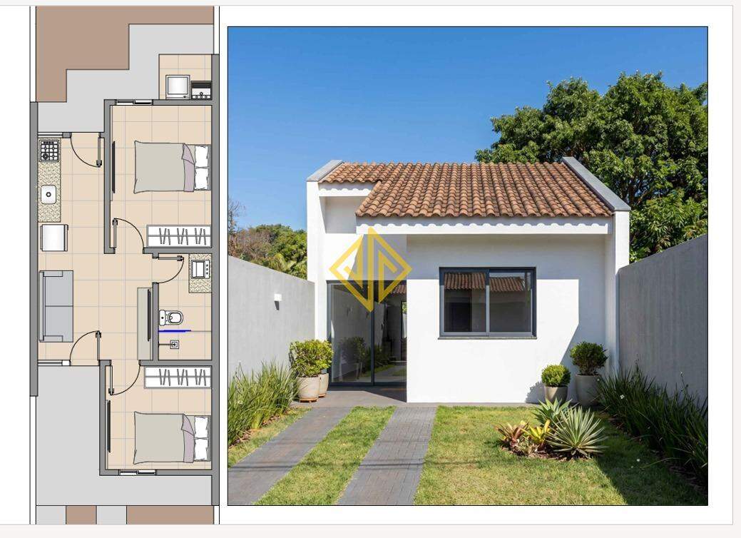 Casa, 2 quartos, 45 m² - Foto 1