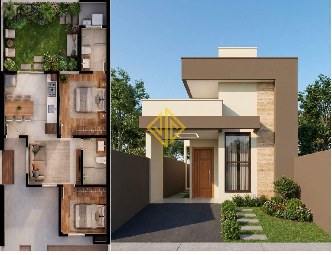 Casa, 2 quartos, 70 m² - Foto 1