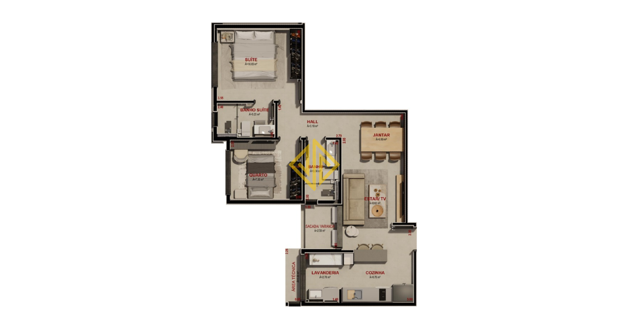 Apartamento à venda no Bom Jesus: 