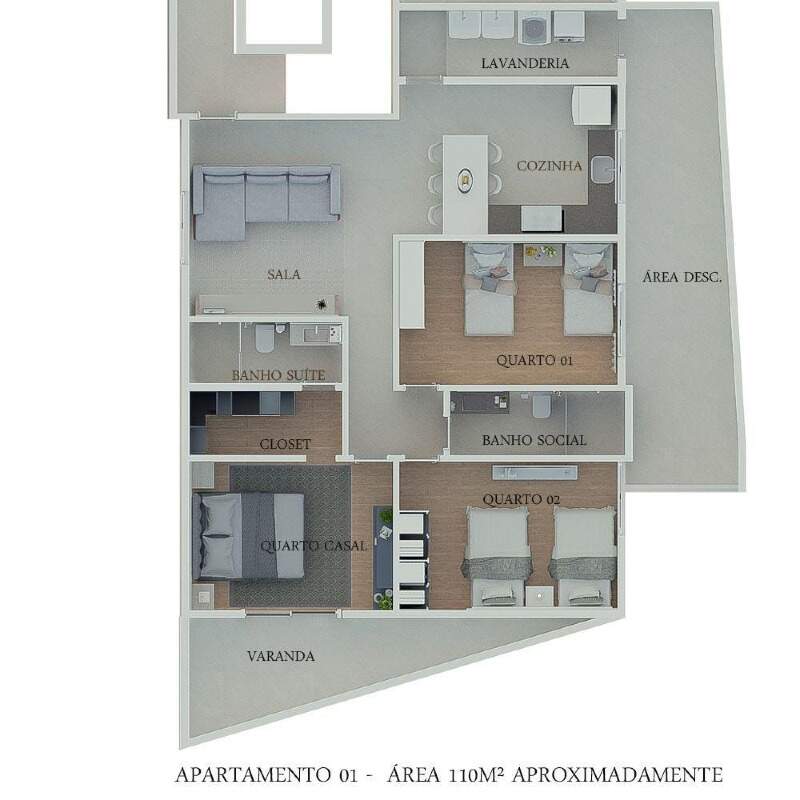 Apartamento à venda no Centro: 