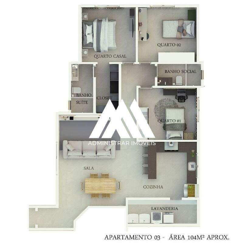 Apartamento à venda no Centro: 
