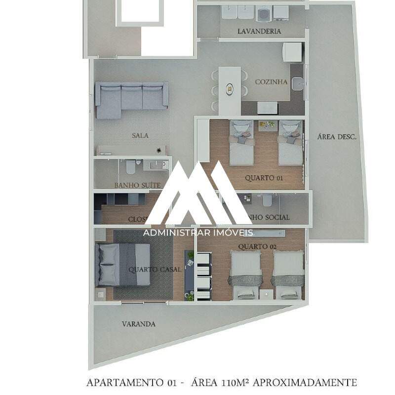 Apartamento à venda no Centro: 