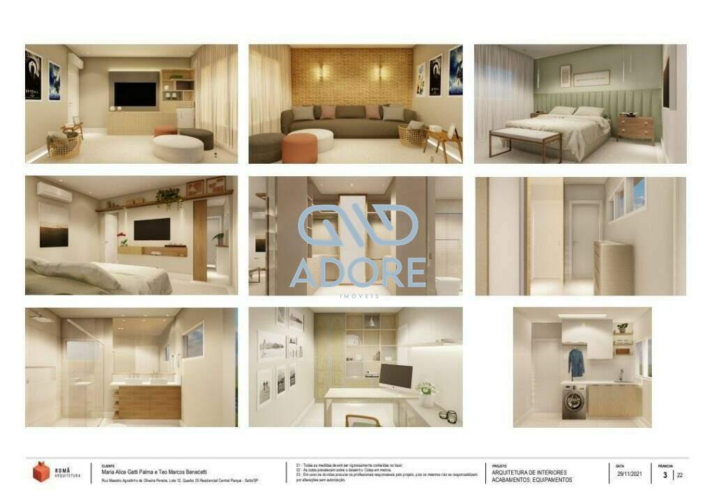 Casa de Condomínio à venda no Condomínio Residencial Central Parque: 