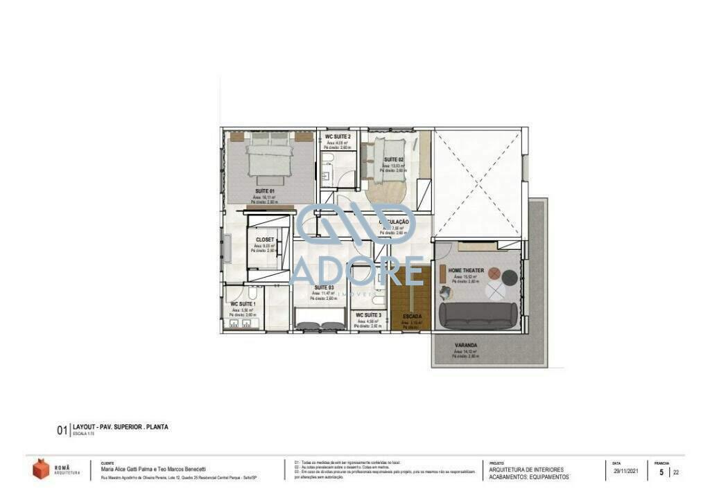 Casa de Condomínio à venda no Condomínio Residencial Central Parque: 