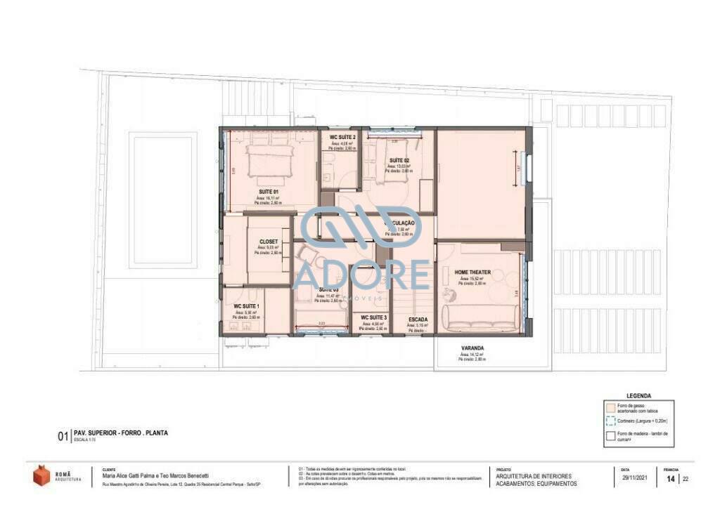 Casa de Condomínio à venda no Condomínio Residencial Central Parque: 