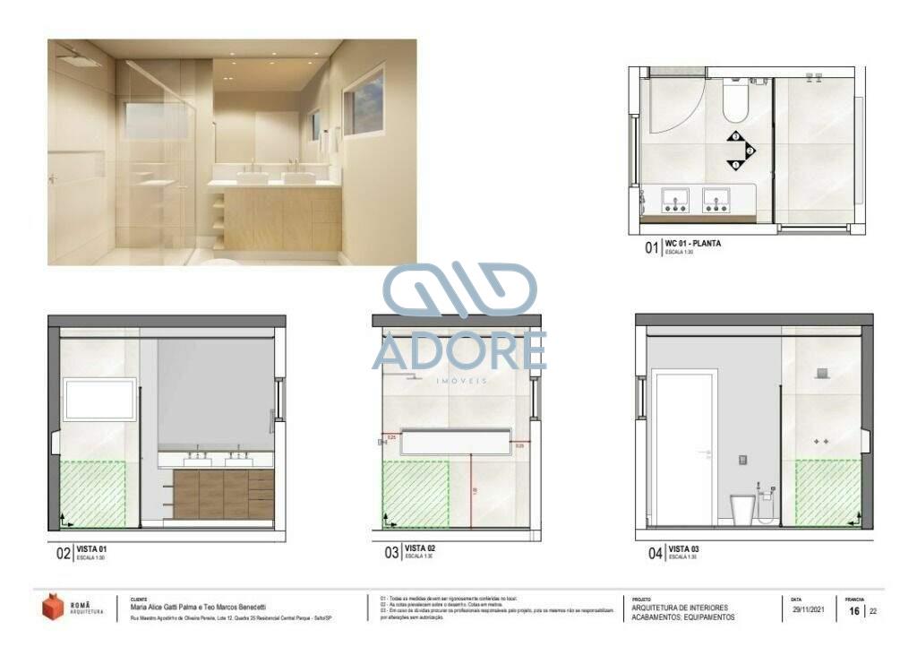 Casa de Condomínio à venda no Condomínio Residencial Central Parque: 