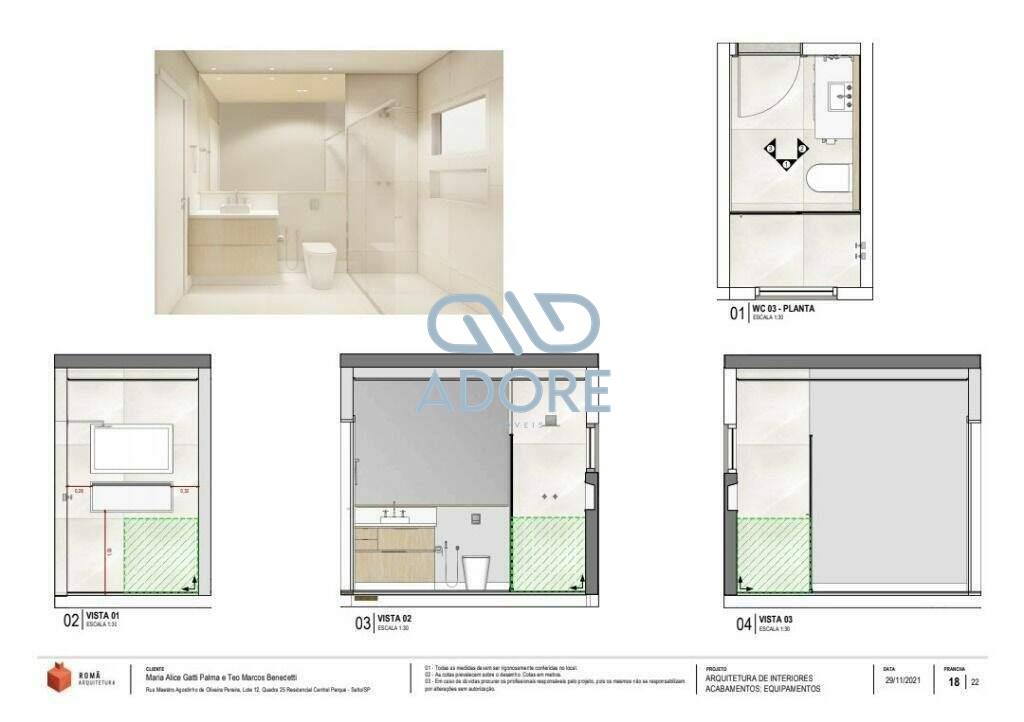 Casa de Condomínio à venda no Condomínio Residencial Central Parque: 