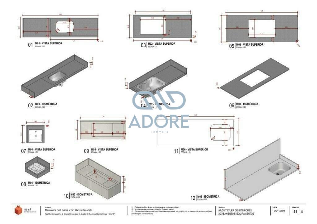 Casa de Condomínio à venda no Condomínio Residencial Central Parque: 