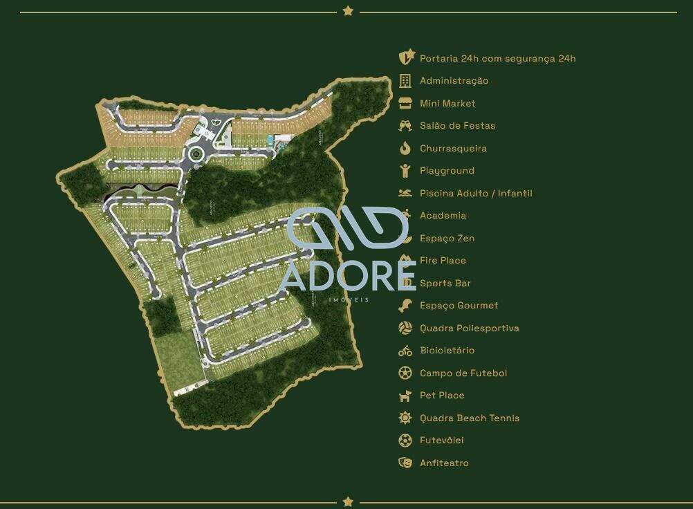 Terreno à venda no Condomínio Reserva Toscana: 