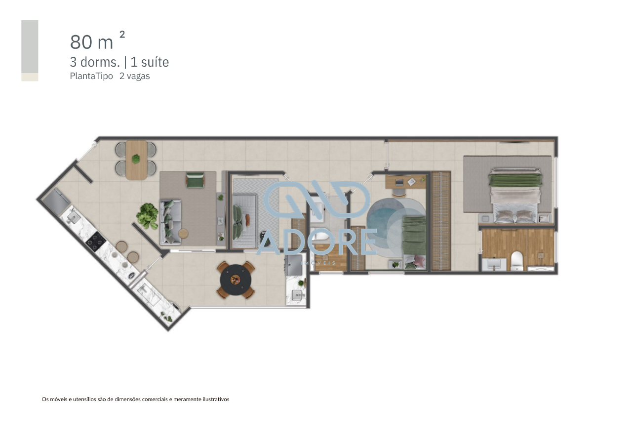 Apartamento à venda no Salto de São José: