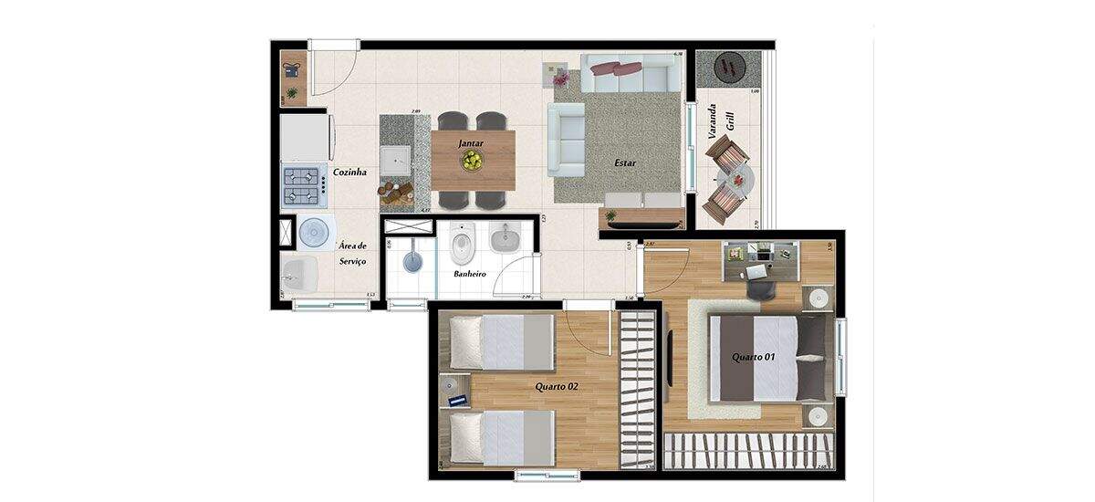 Apartamento à venda no Jardim do Lago Continuação: 