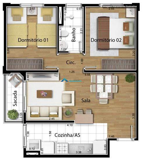 Apartamento, 2 quartos, 50 m² - Foto 14