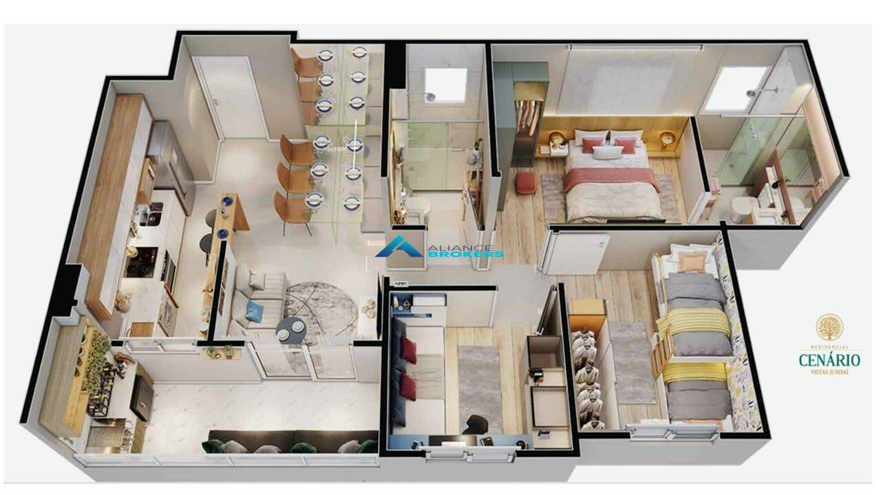 Apartamento, 3 quartos, 60 m² - Foto 6
