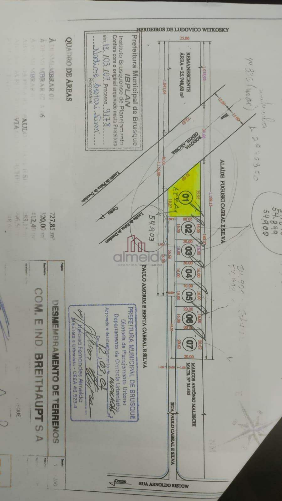 Lote/Terreno de 900m² no bairro Zantão, em Brusque | Eu Corretor