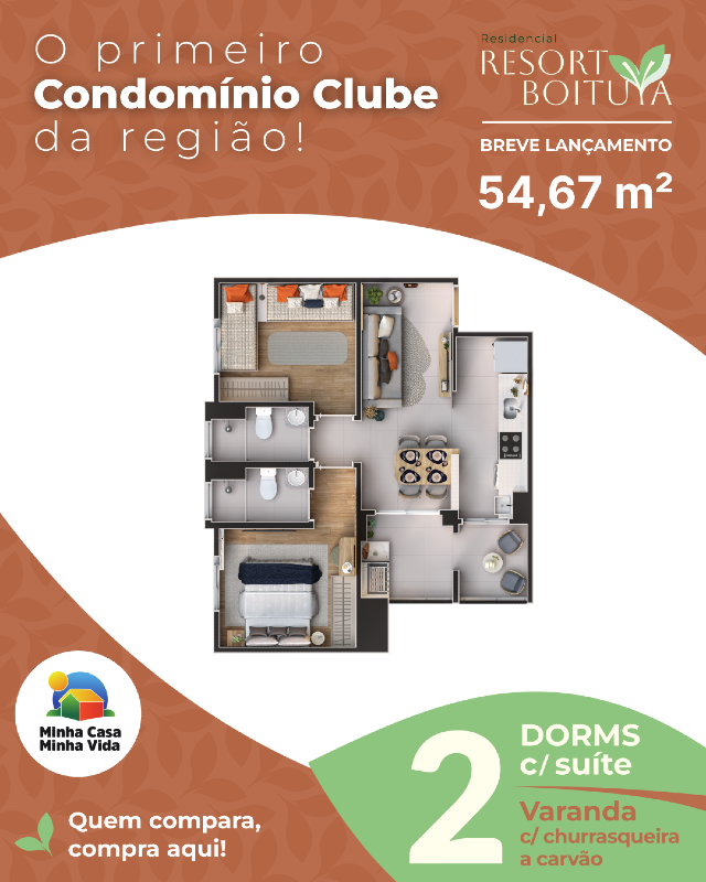Apartamento à venda no Residencial de Lorenzi: 