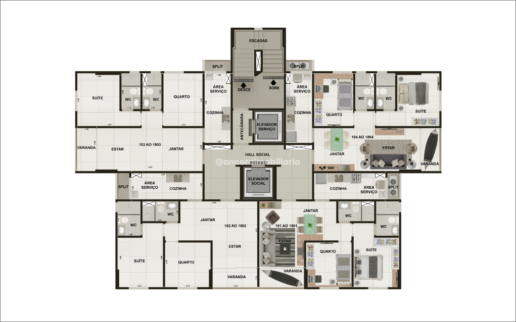 Apartamento à venda no Casa Amarela: