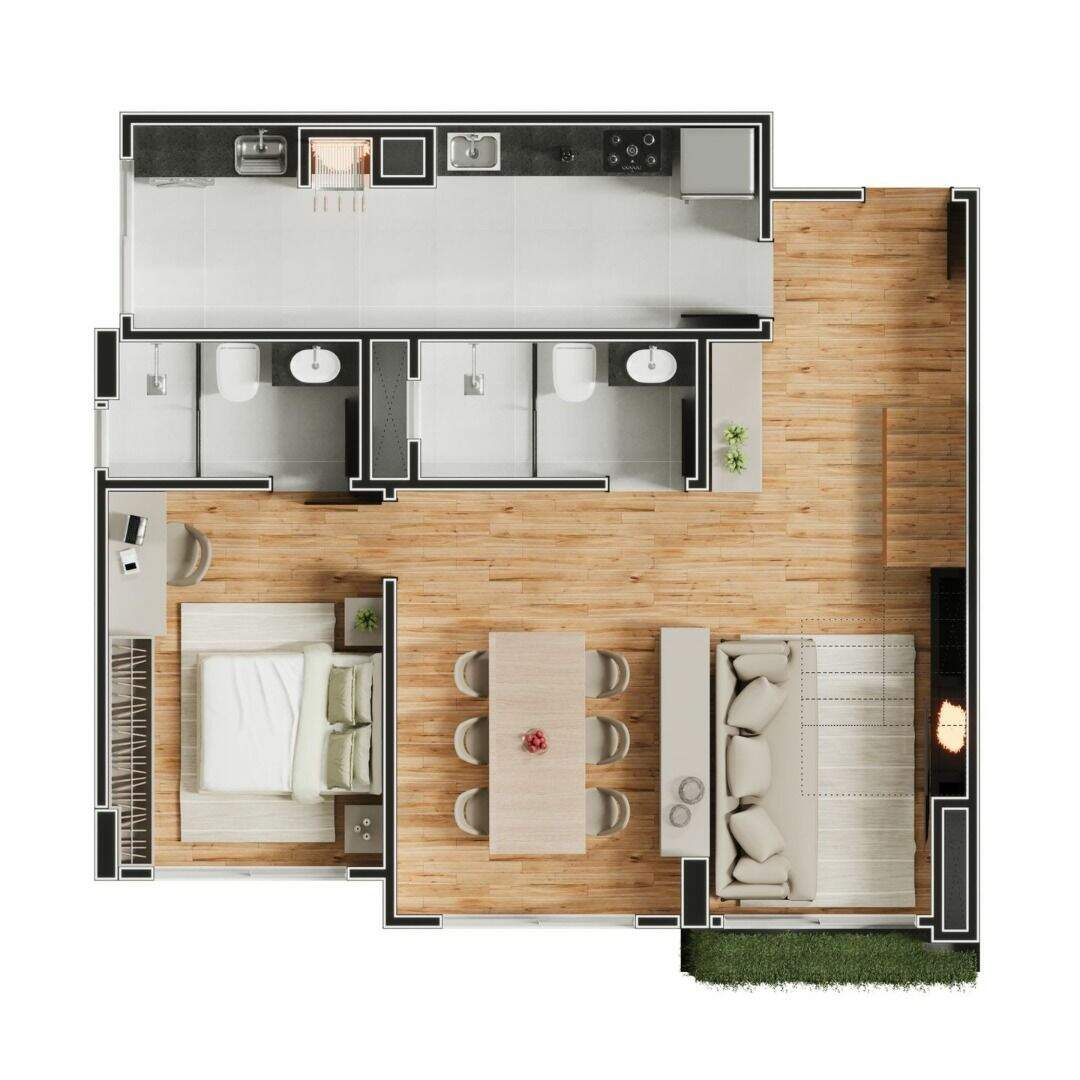 Apartamento à venda no Várzea Grande: 