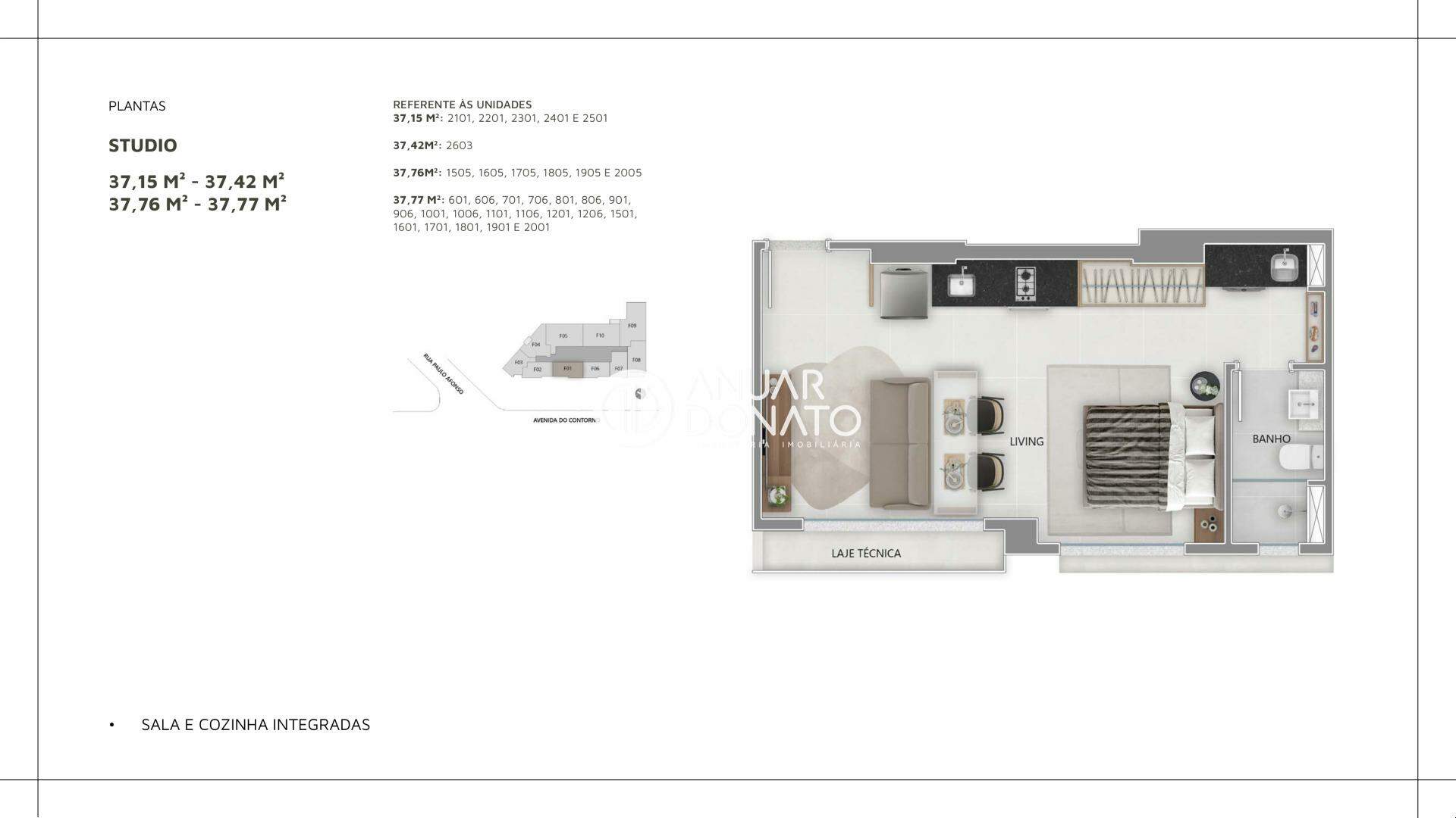 Santo Antônio - Apartamento 1 até 2 quartos à venda na Anuar Donato : 