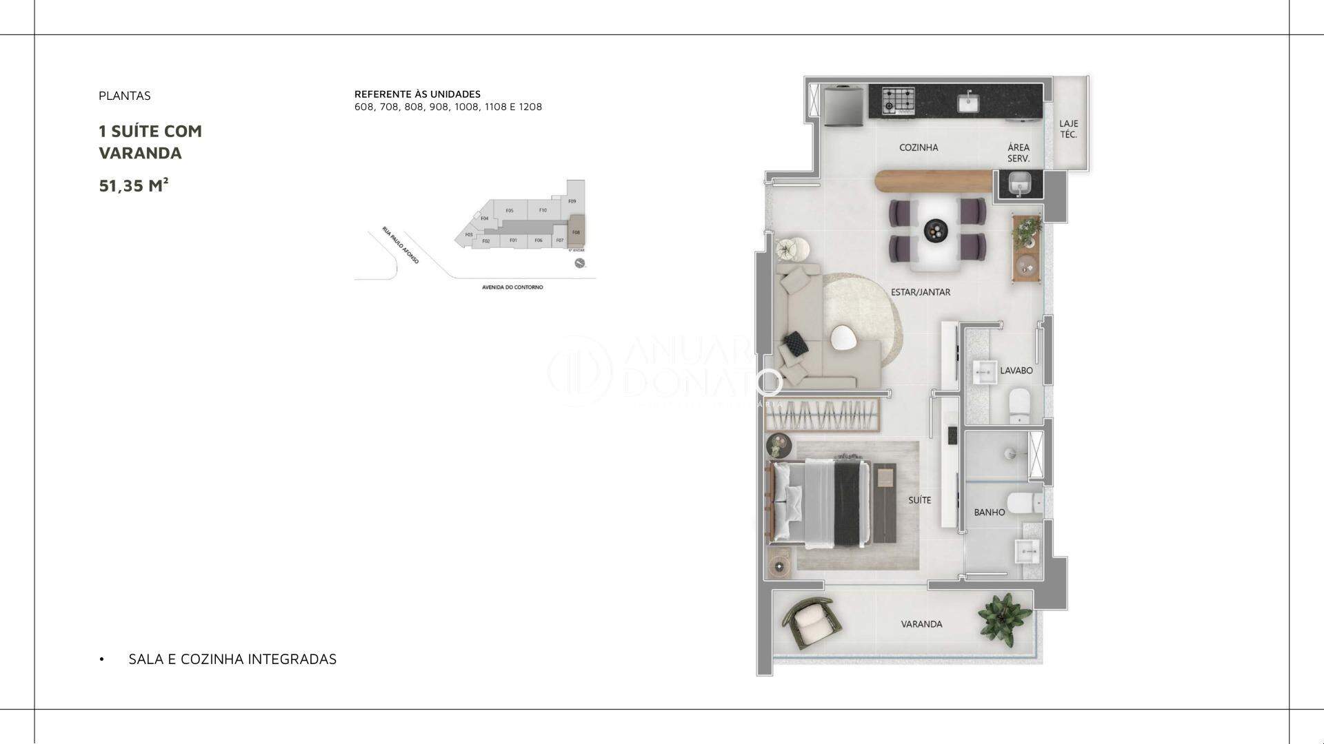 Santo Antônio - Apartamento 1 até 2 quartos à venda na Anuar Donato : 