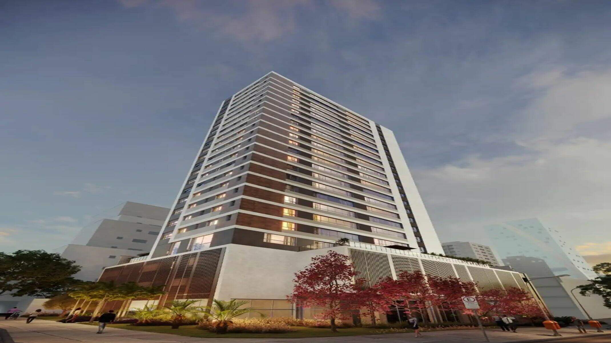 Apartamento à venda no Santo Agostinho: Perspectiva da fachada