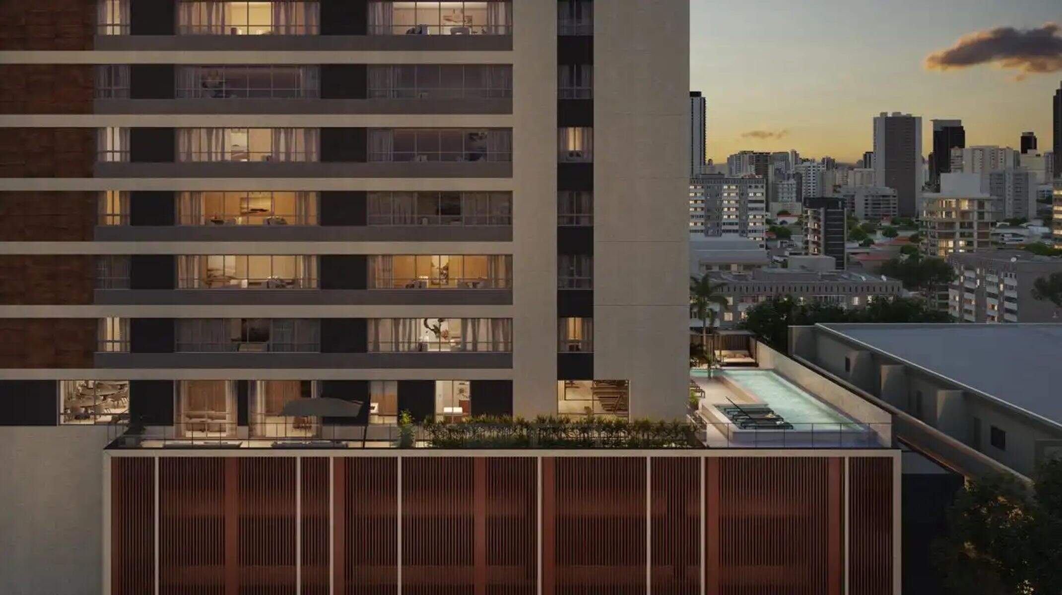 Apartamento à venda no Santo Agostinho: Perspectiva da fachada