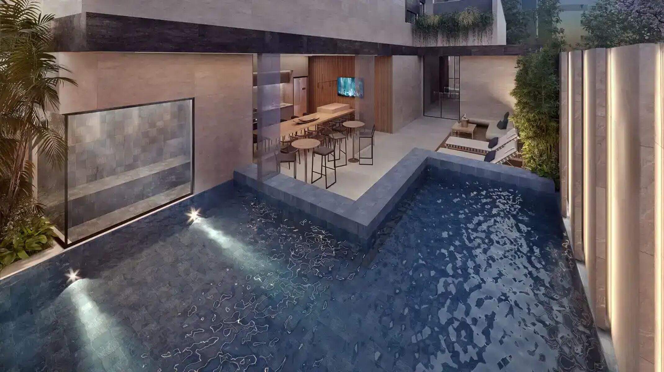 Apartamento à venda no Serra: Piscina com sauna