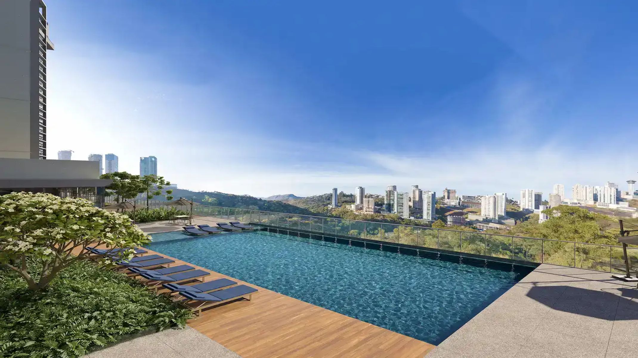 Apartamento à venda no Vila da Serra: Piscina com deck